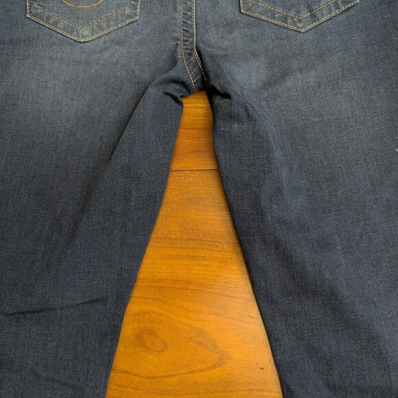 True Religion Jeans 32x28 Womens Blue Halle Mid Rise Super Skinny Dark Stretch - Picture 11 of 14